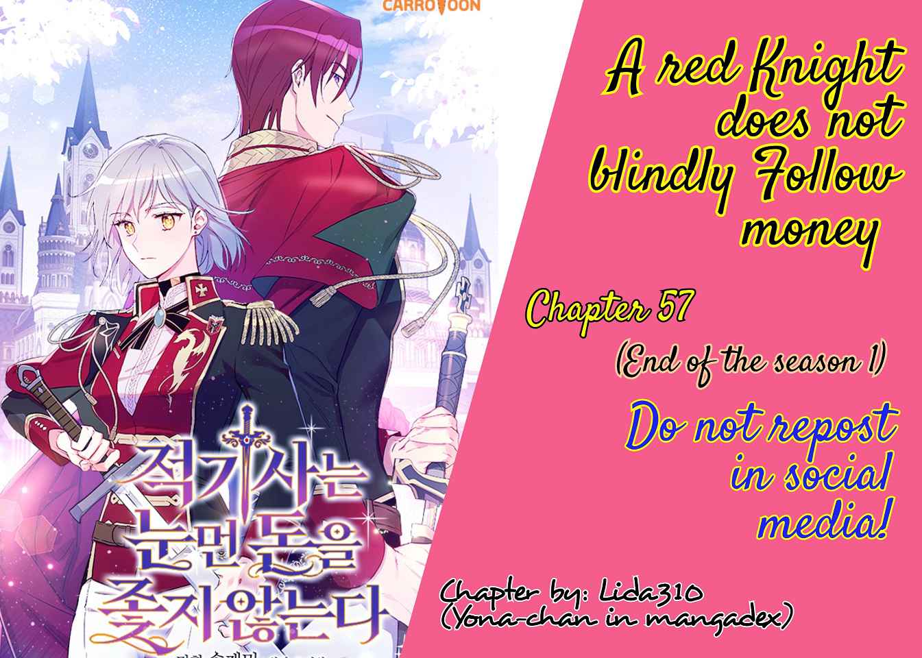 A True Knight Does Not Blindly Follow Money Chapter 57