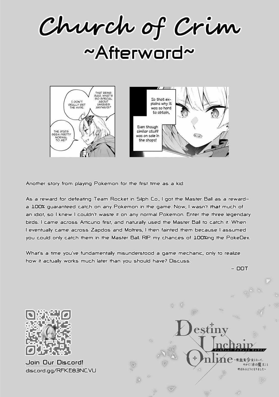 Destiny Unchain Online Chapter 48