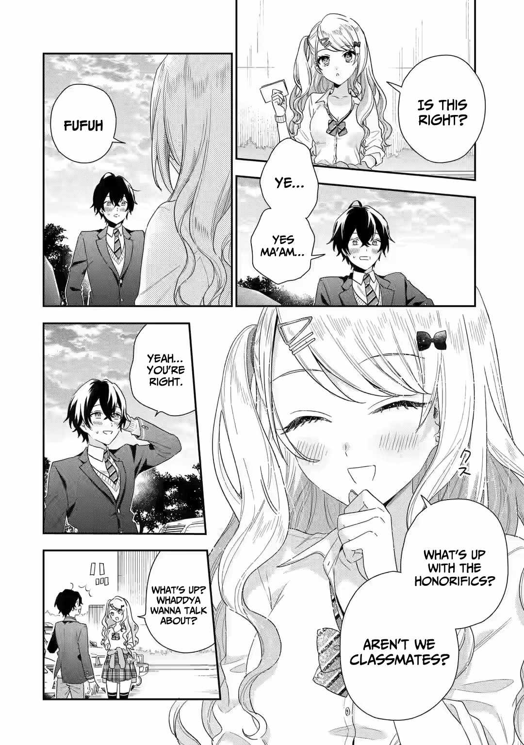 Keiken Zumi na Kimi to, Keiken Zero na Ore ga, Otsukiai Suru Hanashi Chapter 1