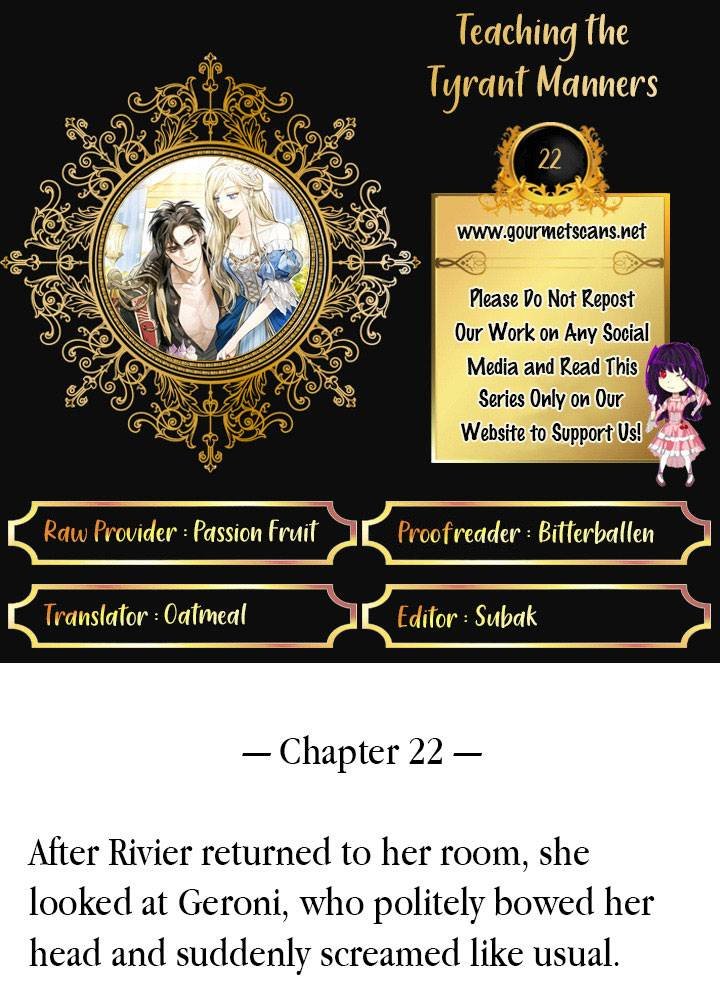 Teaching the Tyrant Manners Chapter 22