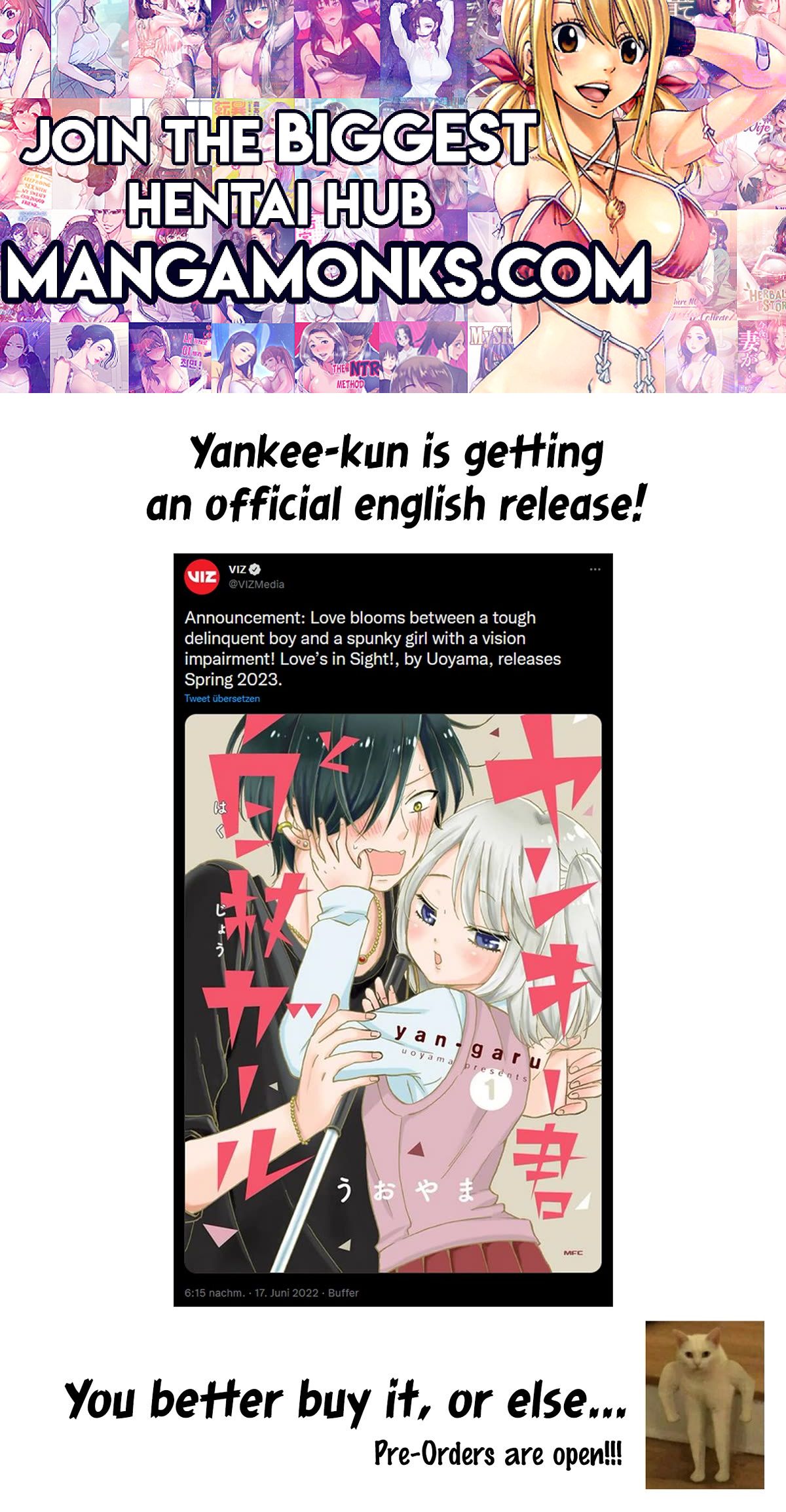 Yankee-kun to Hakujou Gaaru Chapter 124